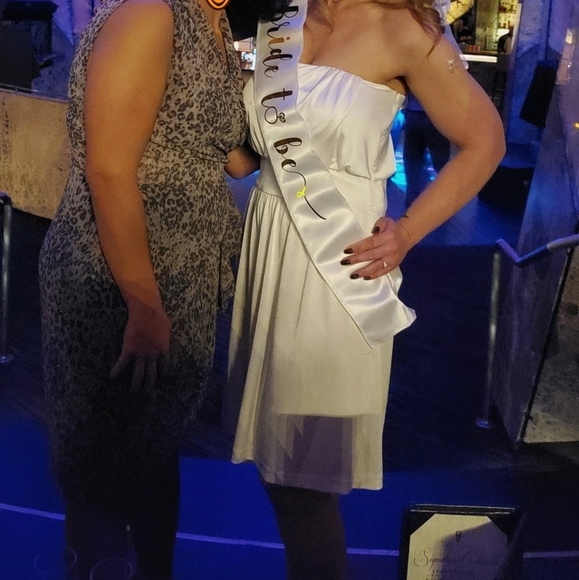 Halston Heritage Ivory Strapless Dress Size 4 - Picture 5 of 6